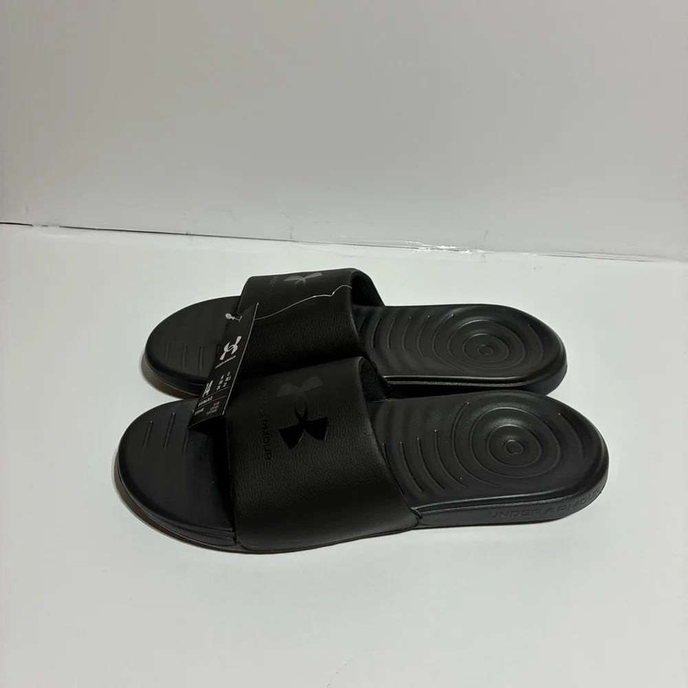 Under Armour Ansa Slides - Black - Size 14 - New